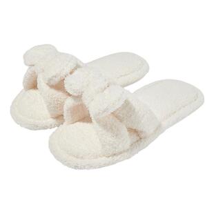 棉拖鞋女款夏季毛毛外穿防滑高级感室内家居蝴蝶结毛绒居家夏款夏