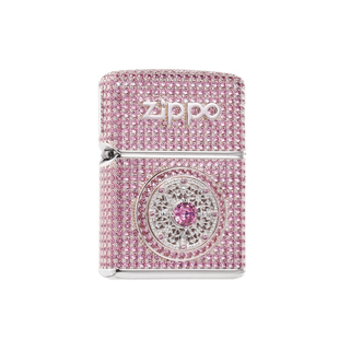 【情人节礼物】zippo打火机满钻八宝罗盘重甲贴章煤油防风送男友