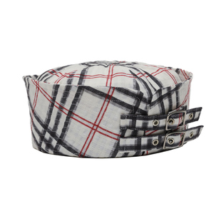 JOJOKUR「航海系列」纯白色光泽装饰感海军帽平顶水手帽药盒帽