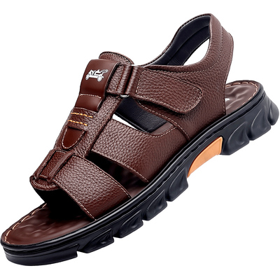 老爷车夏季沙滩鞋男休闲凉鞋厚底