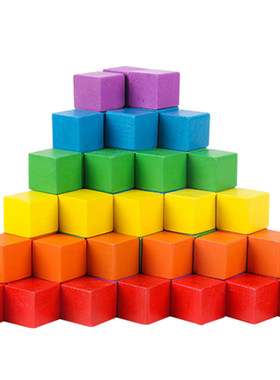 正方体积木益智小学教具套装