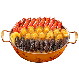 【新春破价】膳食春佛跳墙大盆菜2000g加热即食海鲜金汤家宴年货