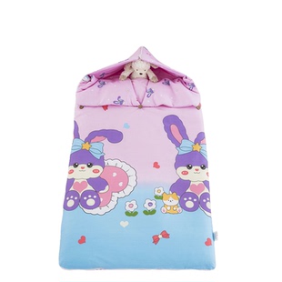 儿童睡袋秋冬款加厚珊瑚绒大龄中大童7冬季3岁10女童宝宝防踢被子