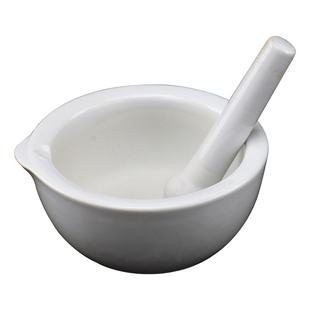 研钵研磨碗陶瓷白瓷颜料碗文房用品砚磨颜料块状碾碎美术绘画国画研钵研杵磨棒捣颜料研磨碗颜料研钵捣颜料罐