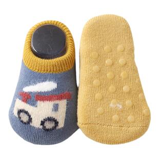 喜得瑞婴儿地板袜秋冬季男女宝宝纯棉防滑厚底室内隔凉学步袜加厚