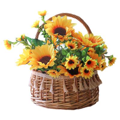 向日葵花束拍照道具仿生野餐摆拍