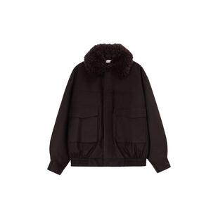 CONCISE-WHITE简白2025秋冬新品可拆卸棉服夹克高级感外套女