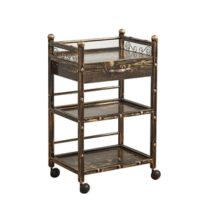 美容推车美发车美容院置物架小推车发廊三层带抽屉手推车工具车柜