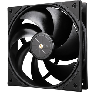 利民TL-P12 黑色低噪均衡扇 PWM机箱台式机散热风扇12cm无光风扇