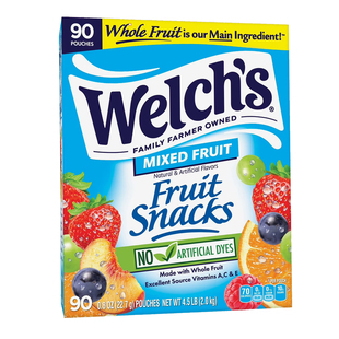美国直邮 welch's混合水果味软糖天然果汁维生素QQ糖儿童进口零食