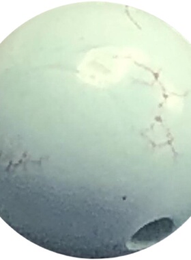 diy湖北保真原矿绿松石单颗隔珠