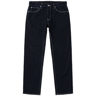 【张凌赫代言】Lee商场同款25冬新741舒适中腰锥形深蓝色男牛仔裤