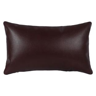 别墅头层真牛皮汽车腰靠枕办公室背护腰支撑头枕靠垫大靠背腰垫软