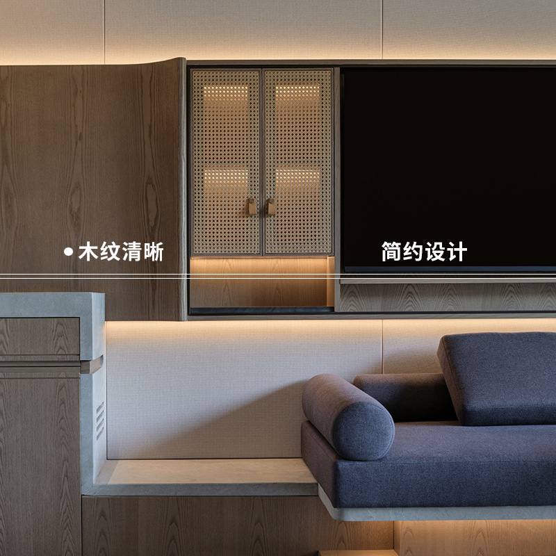 云南温德姆酒店家具全套宋式民宿美学定制木间床皮沙发专用实木标