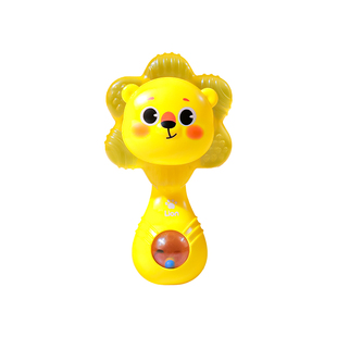 婴儿玩具0到3个月6六抓握手摇铃可啃咬牙胶4月龄新生满月宝宝礼物