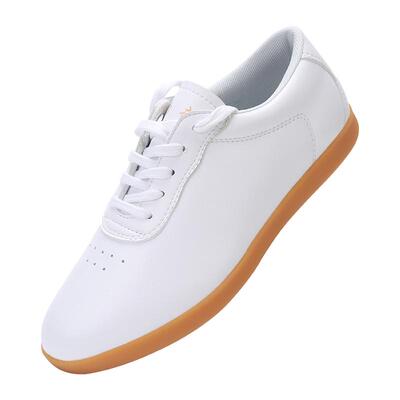 劲武秋季八段锦太极鞋软皮牛筋底