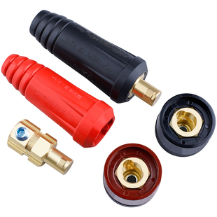 电焊机快速接头线柱欧式焊把线快速接头配件公母电缆专用插头插座