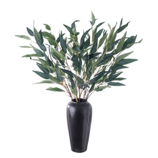 仿真布料桉树叶树枝绿植假花文艺范花艺高级感轻奢家居装饰品摆设