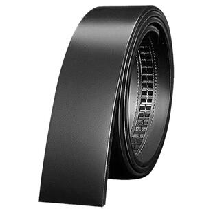 2025新款无头皮带男士真皮不带头年轻人自动扣黑色腰带纯牛皮裤带