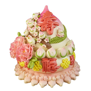 盖盖有口福非遗传承胶东花饽饽寿桃馒头生日祝寿贺寿面食花馍礼盒