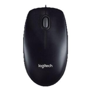 [罗技]M90有线鼠标办公家用usb连接台式笔记本电脑左手通用型小手