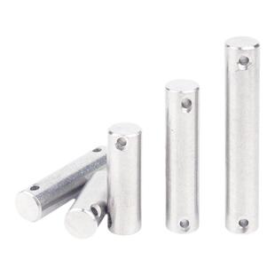 固万基304不锈钢销轴双头带孔圆柱销定位销插销GB880销钉M4-M24