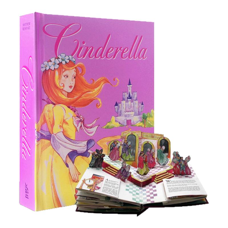 灰姑娘立体书 Cinderella Pop Up book 英文原版绘本 手工创意3D立体书 立体书大师Matthew Reinhart 马修莱因哈特ReinhartMatthew