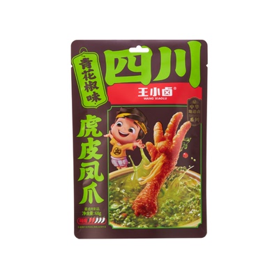 王小卤虎皮凤爪黑鸭味休闲零食