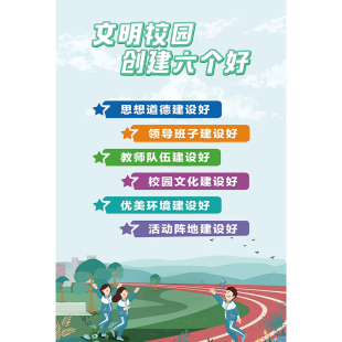 新版中小学生守则墙贴中学生日常行为规范挂图核心价值观防水墙纸