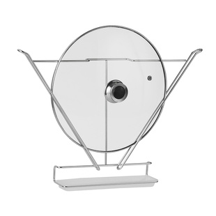 大锅盖支架 304不锈钢免打孔壁挂厨房置物农村柴火特大小放锅盖架