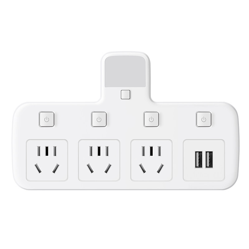 宿舍家用纯铜插座转换器扩展一转二三四五多孔多功能插排插头USB