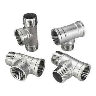 304不锈钢外内内三通  内外内三通 外内外三通内 外外内螺纹三通