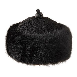 皇帝帽加厚地主帽乾隆帽子男贝勒爷仿狐狸毛帽子满族王爷帽蒙古帽