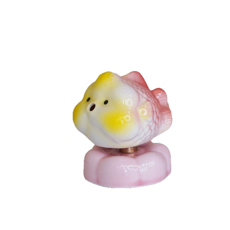 网红手彩陶瓷泡泡鱼年年有鱼摆件
