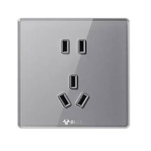 公牛插座官方旗舰店官网开关插座空调16A五孔面板暗装多孔G62钛灰
