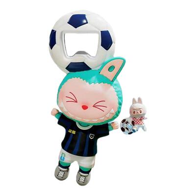 壹号泡泡玛特拉布布THE MONSTERS × FIFA系列开瓶器冰箱贴盲盒
