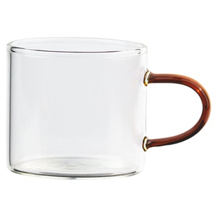 玻璃小茶杯家用喝茶功夫茶具套装透明水杯子主人杯耐热带把品茶杯