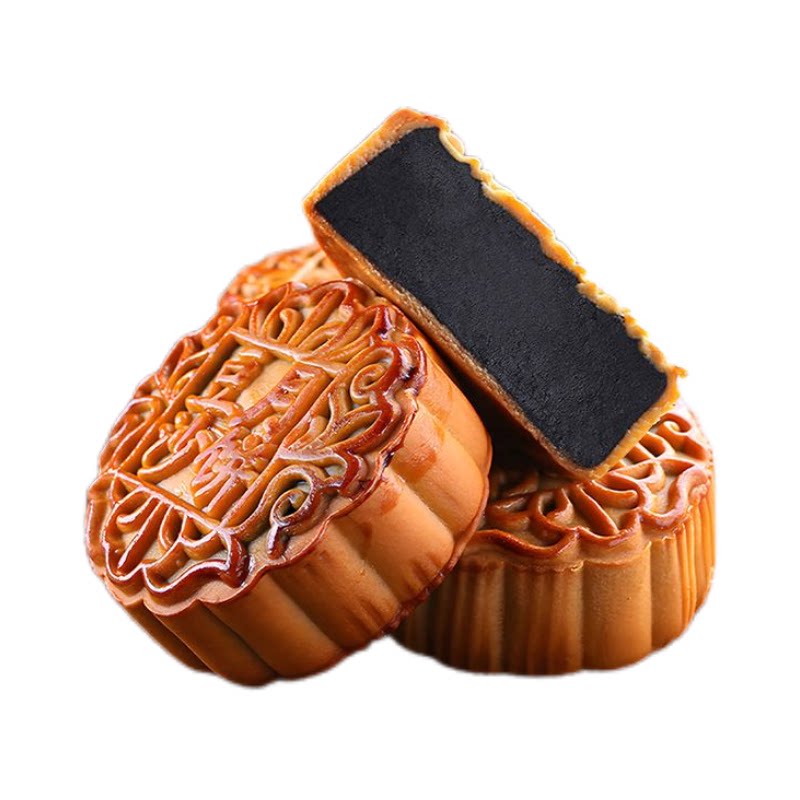 广式老式新会陈皮豆沙蛋黄月饼