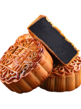 广式老式新会陈皮豆沙蛋黄月饼