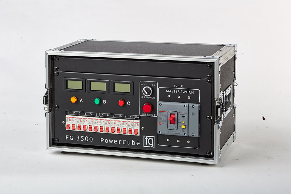 富歌12路电源直通箱带漏电保护舞台演出婚礼仪大屏灯光音响电柜