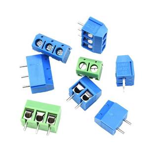 KF301-2P/3P接线端子可拼接一字/十字铁/铜针环保5.08接线柱5.0mm