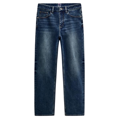 九牧王男装2025秋冬新款保暖商务休闲男款空气牛仔裤