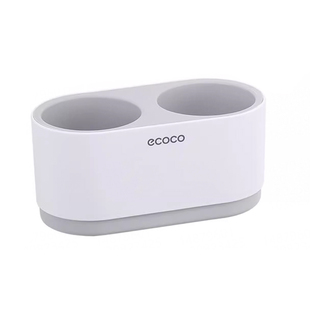 ecoco吹风机置物架免打孔浴室收纳架子卫生间壁挂式电吹风筒挂架