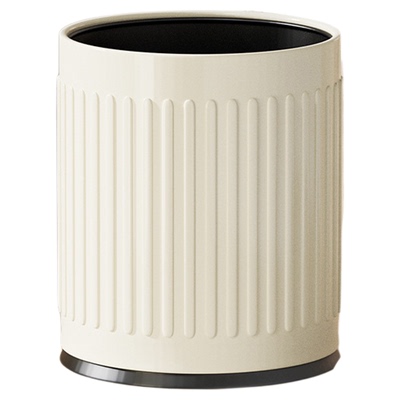 Cegier奶油风无盖家用垃圾桶厨房