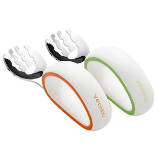 英氏宝宝学吃饭训练叉勺婴儿学习自主进食辅食勺儿童勺子叉子餐具