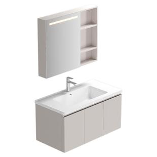 瑞尔特新款浴室柜组合陶瓷一体盆卫生间洗手脸洗漱台卫浴柜Y0052P