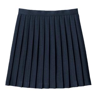 包邮日本C牌cecile纯色jk制服裙校服百褶裙学生少女半身短裙抗皱