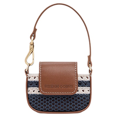 CHARLES&KEITH度假编织风耳机包