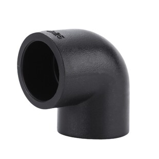黑色PE全新料承插热熔弯头90度直角弯头自来水管配件20四分到110