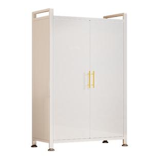 户外阳台储物柜家用防晒防水铁皮柜靠墙一体收纳柜落地杂物置物架